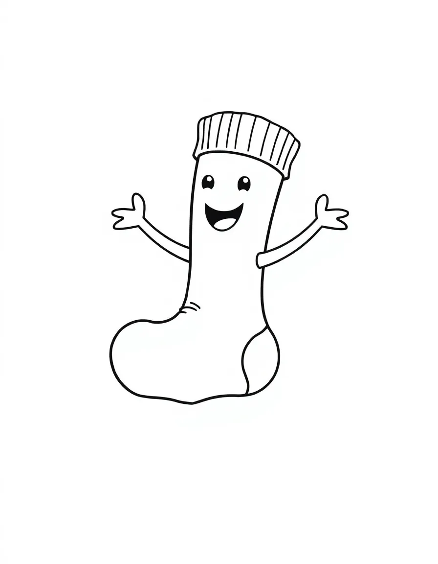 A happy dancing sock.