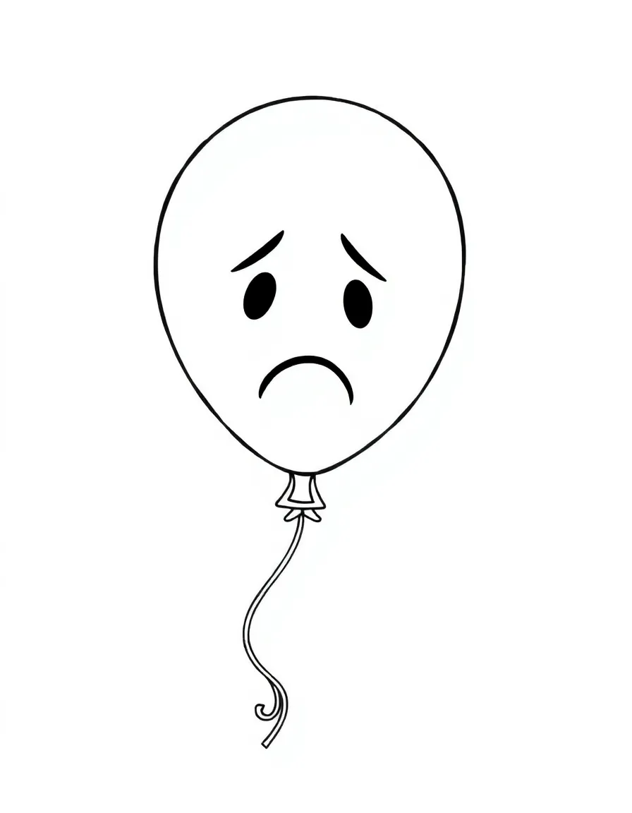 A sad deflated party balloon.