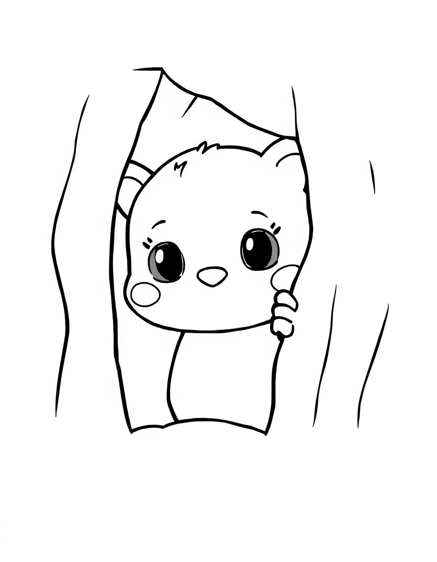 A shy invitation hiding.