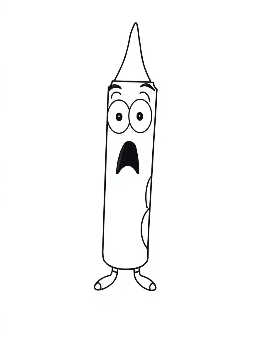 A surprised glue stick sticking out.