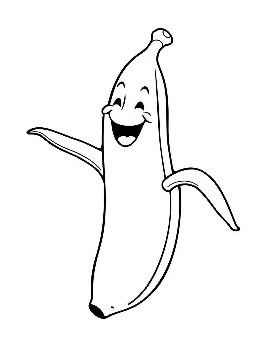 A laughing banana peel.