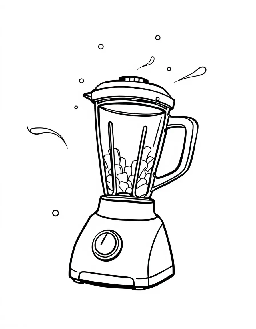 An excited blender whirring.