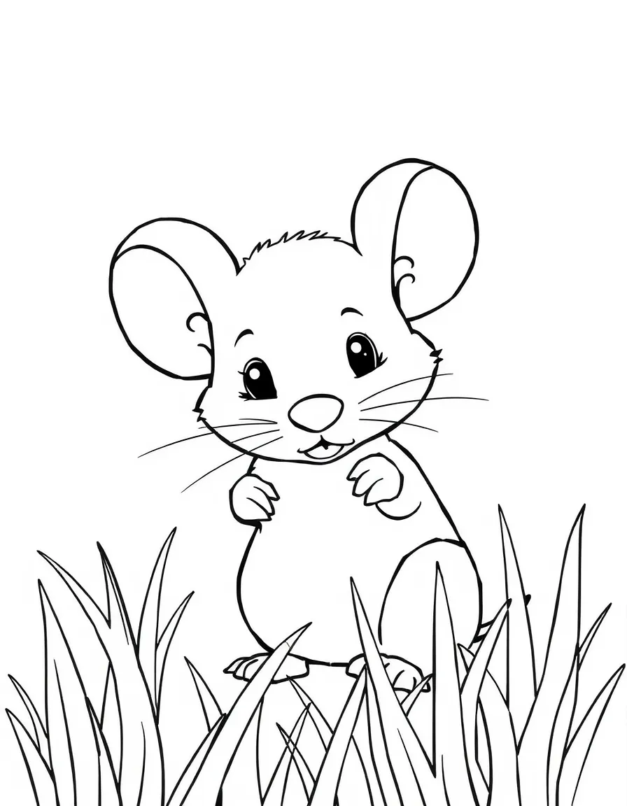 A shy mouse peeking.