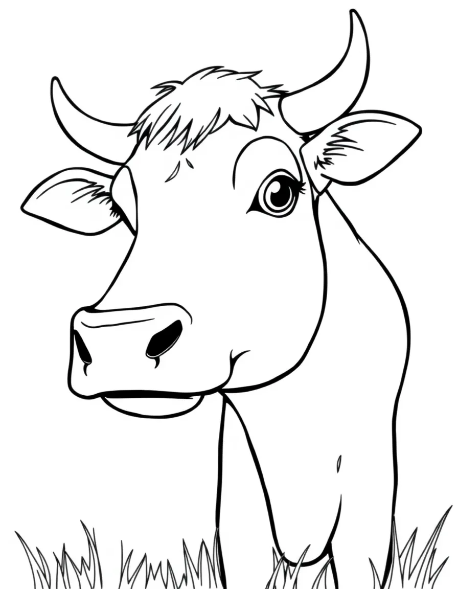 A bored cow staring.
