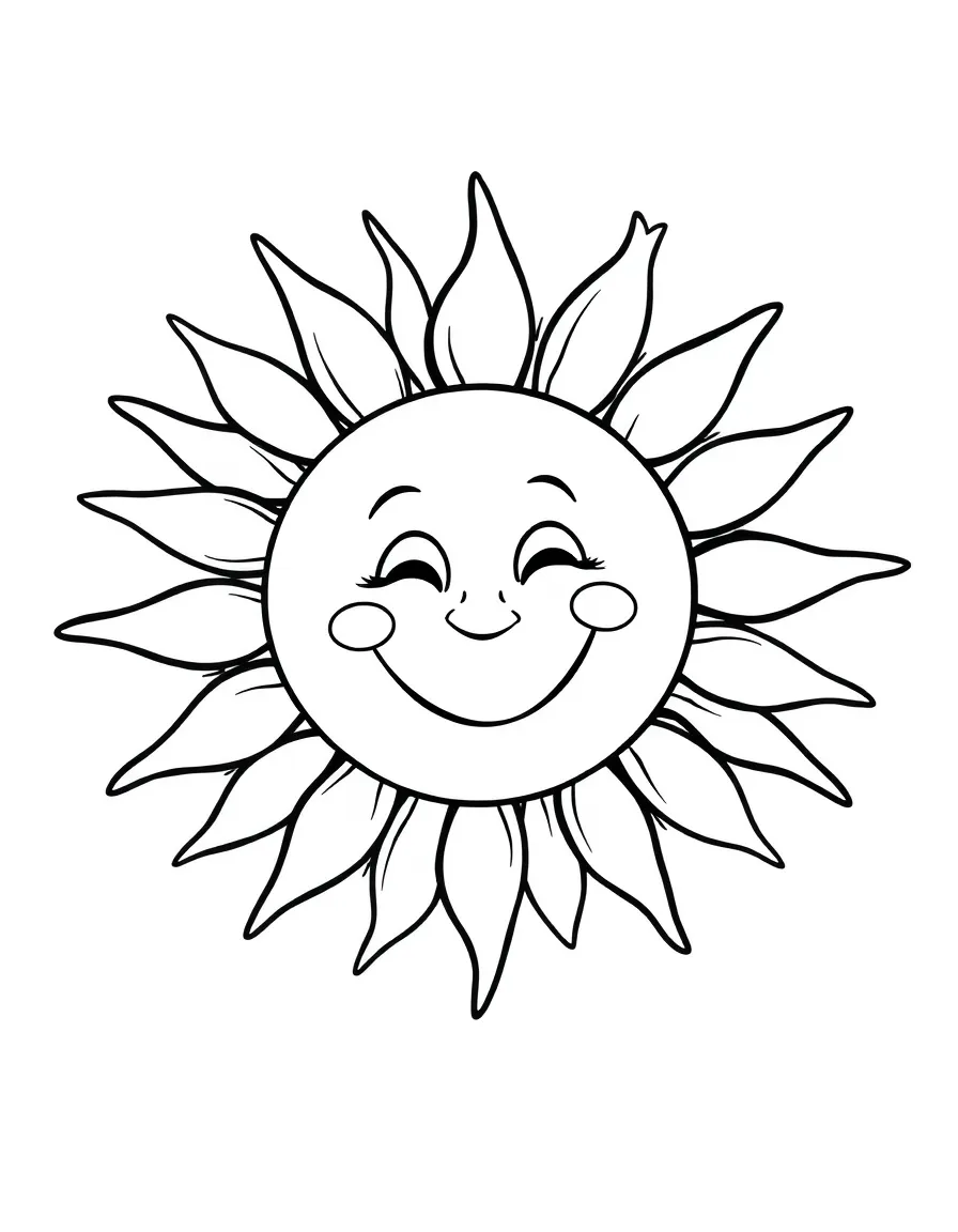 A happy smiling sun.