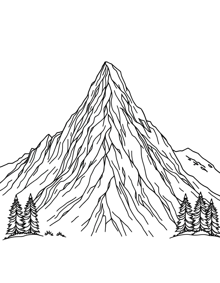 A proud mountain standing tall.