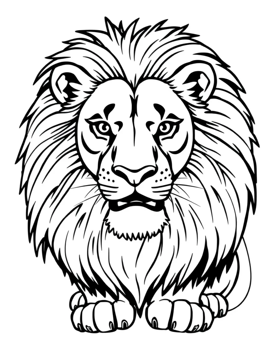 A proud lion tamer.