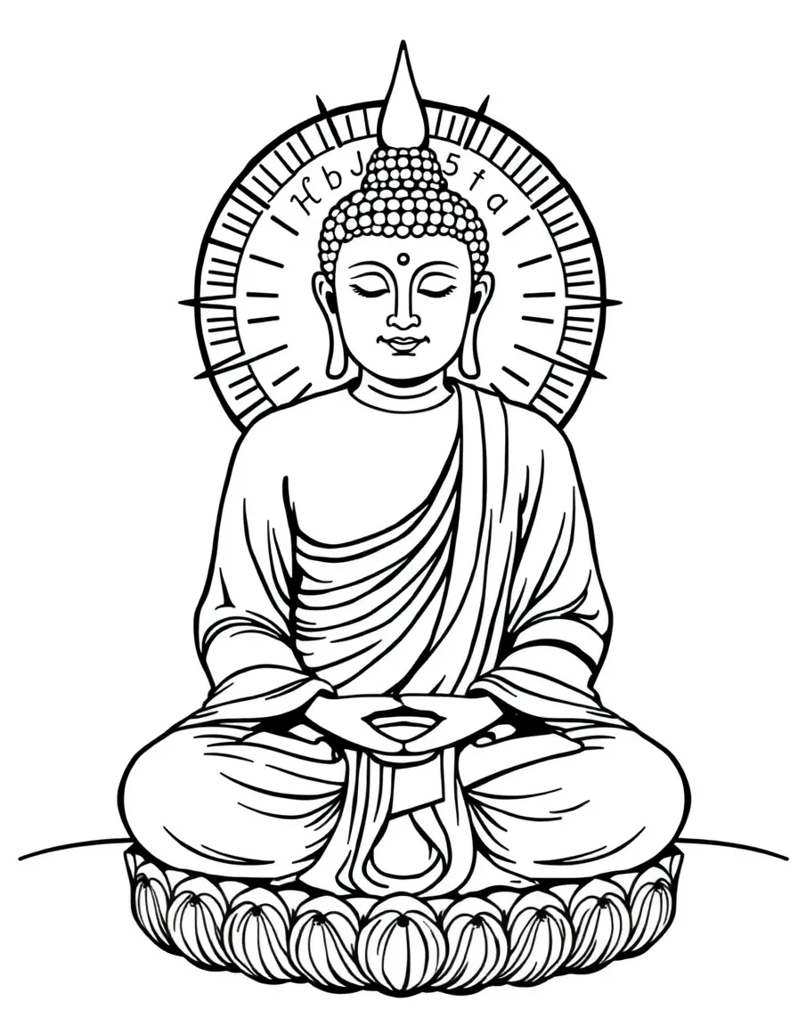 Buddha meditating