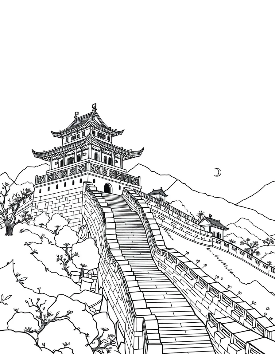 Qin Shi Huangdi building the Great Wall