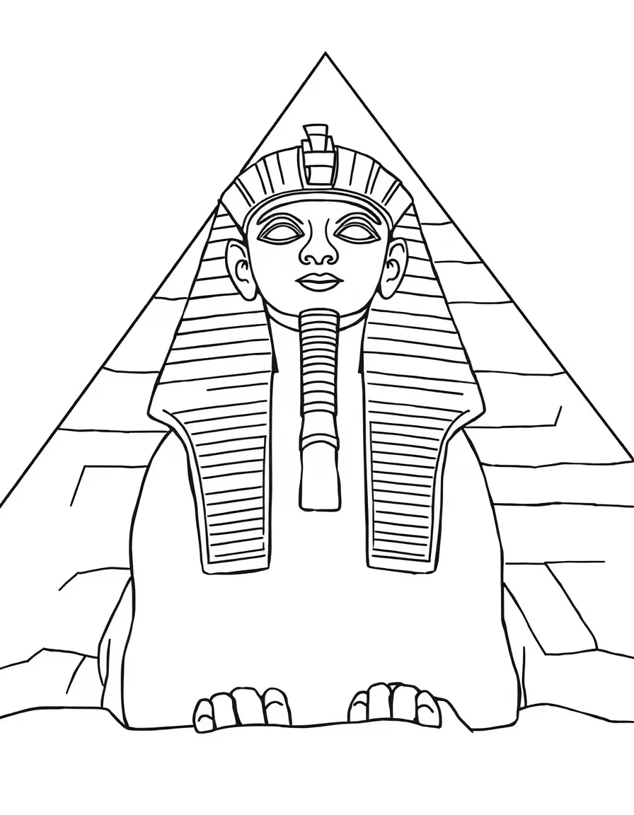 A pharaoh in a pyramid