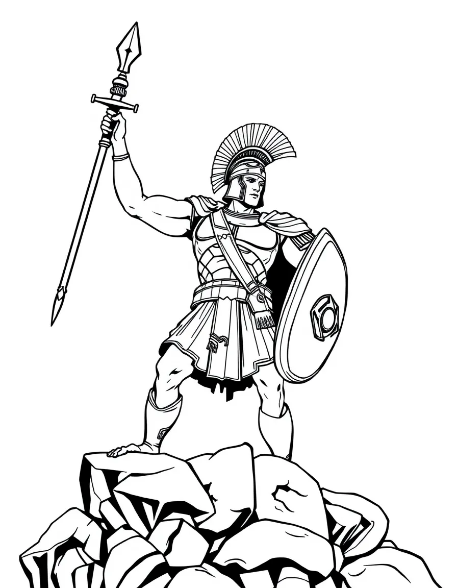 A Roman gladiator