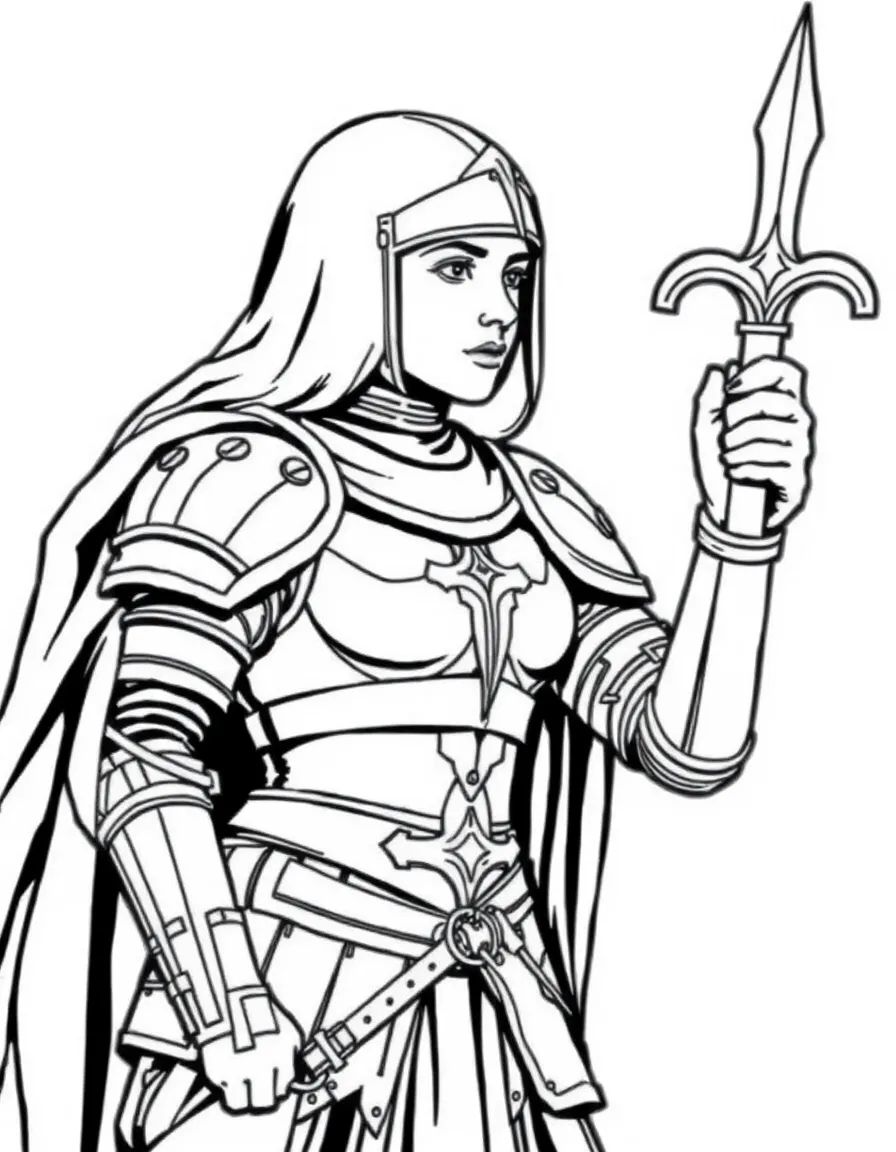 Joan of Arc in armor