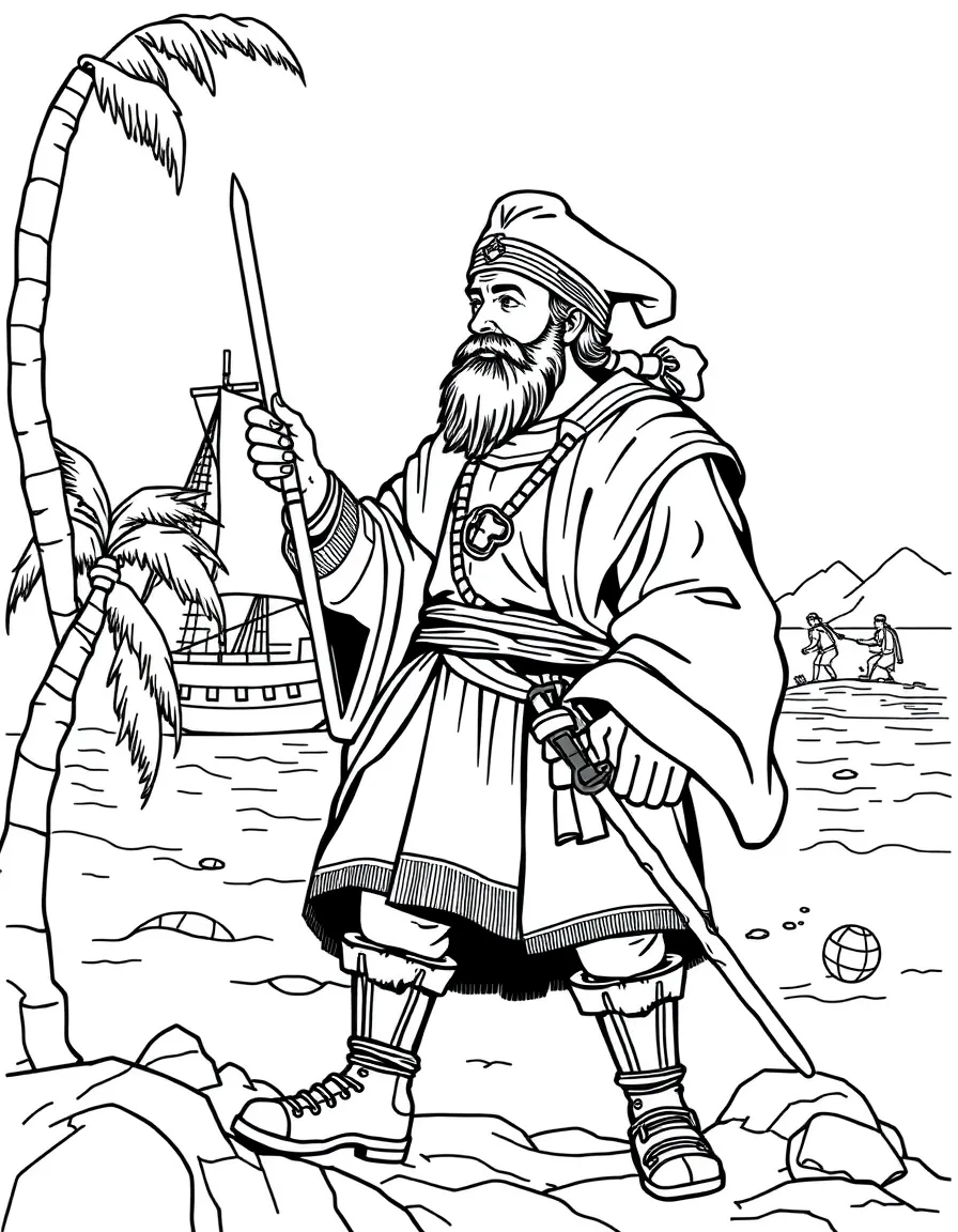 Vasco da Gama exploring