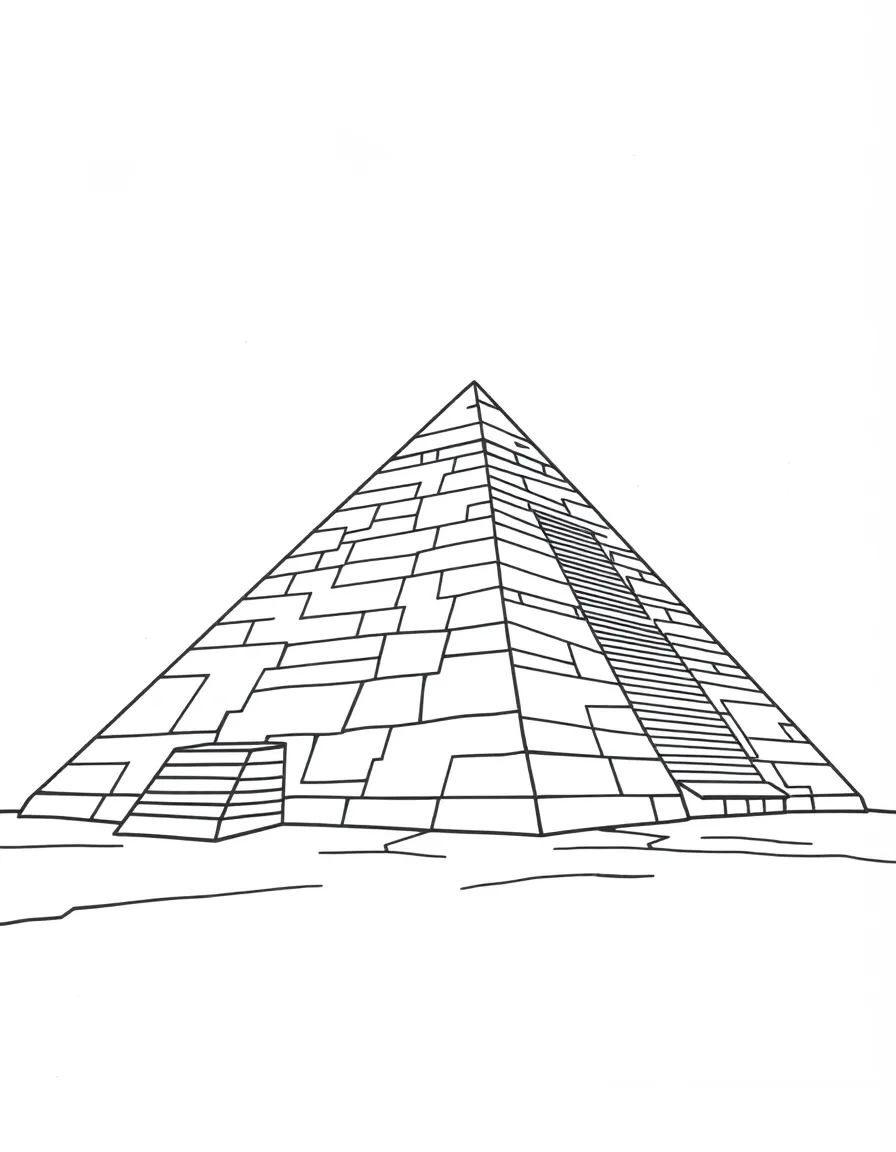 An Egyptian pyramid