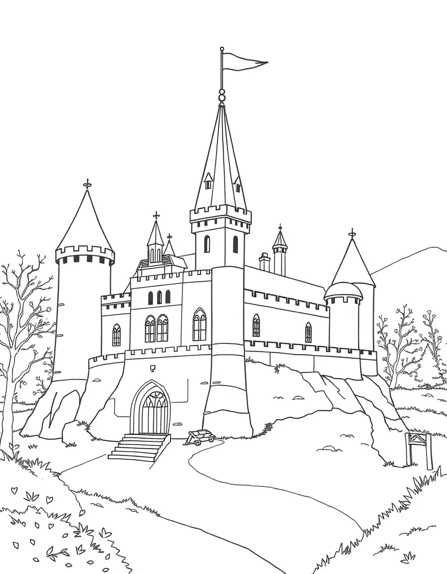 A medieval castle