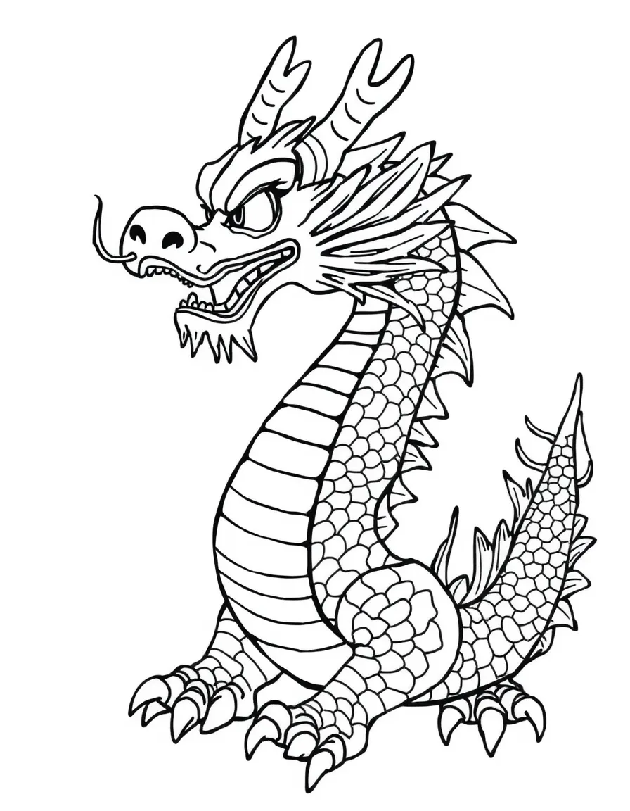 A Chinese dragon (simple)