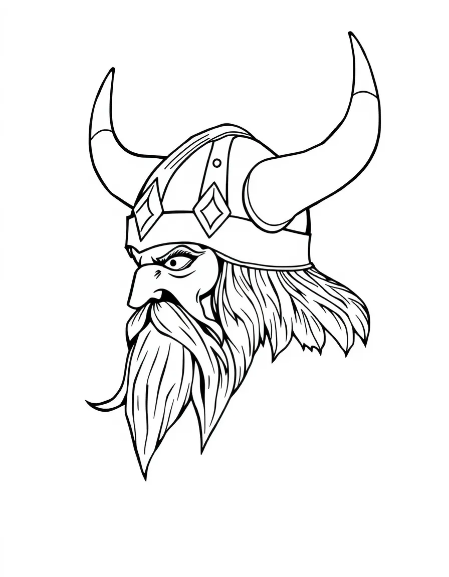 A Viking helmet