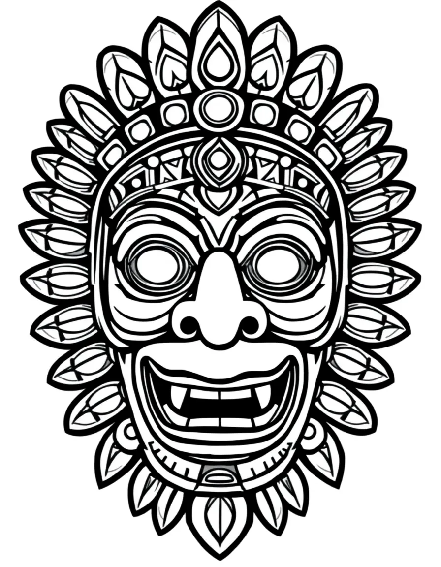 A Mayan mask
