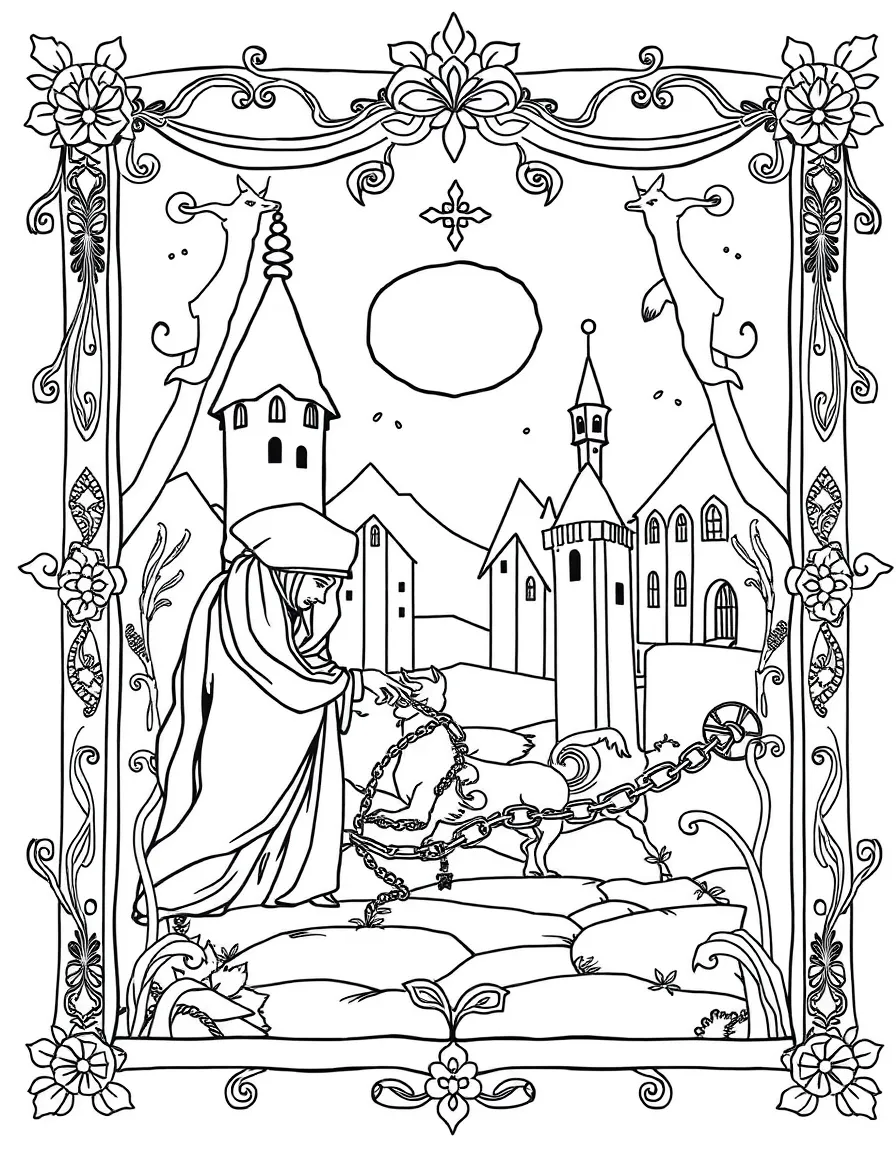 A medieval tapestry