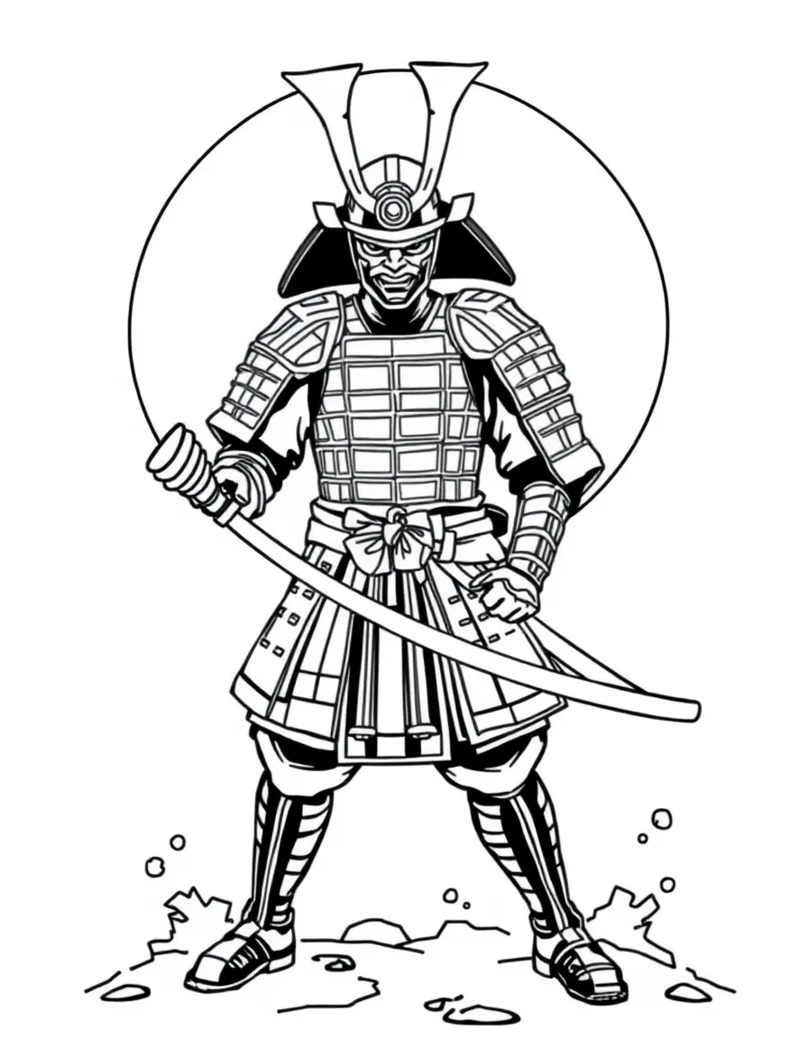 A samurai calligraphy