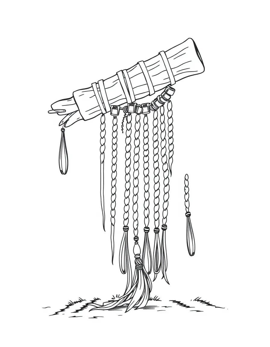 An Inca quipu