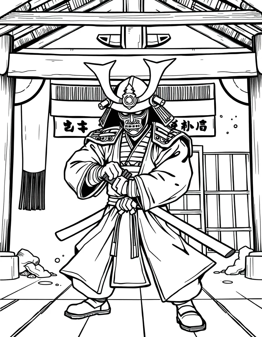 A samurai dojo