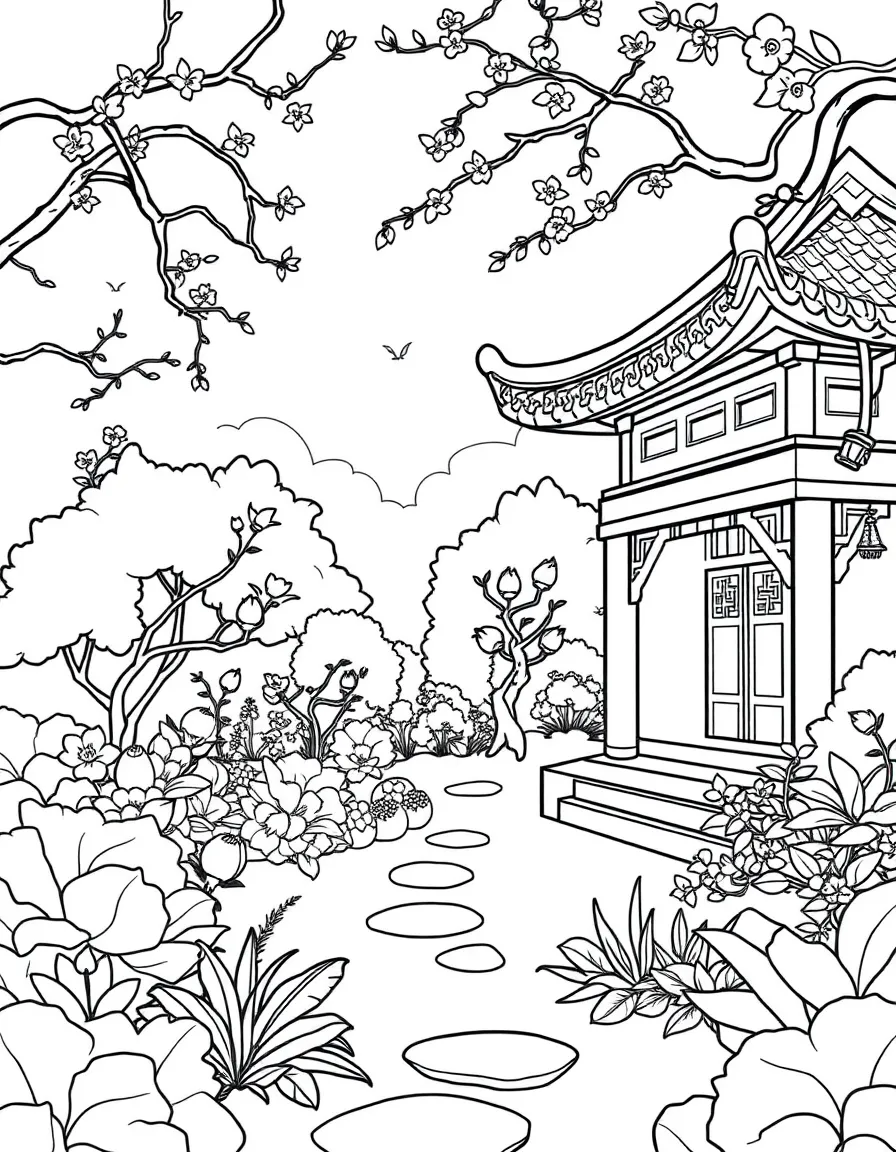 A Chinese garden