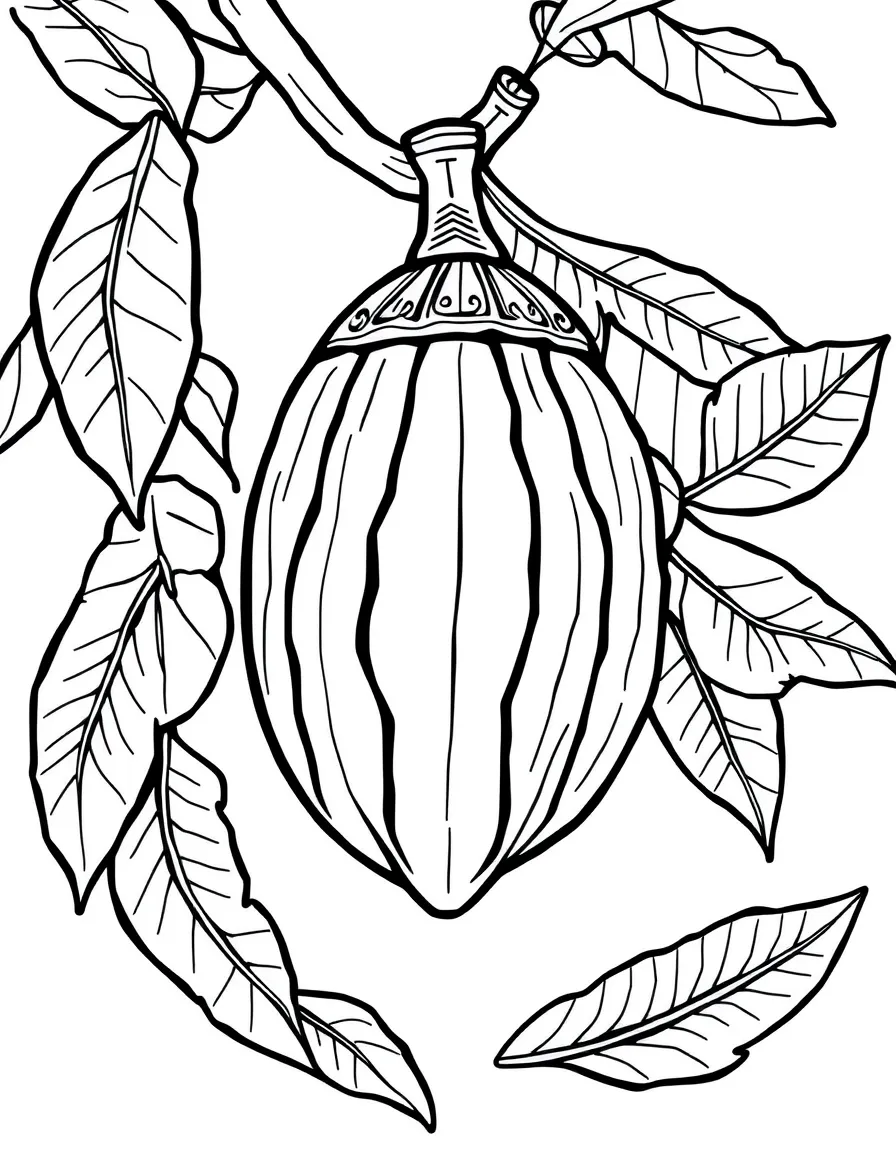 An Aztec cocoa bean