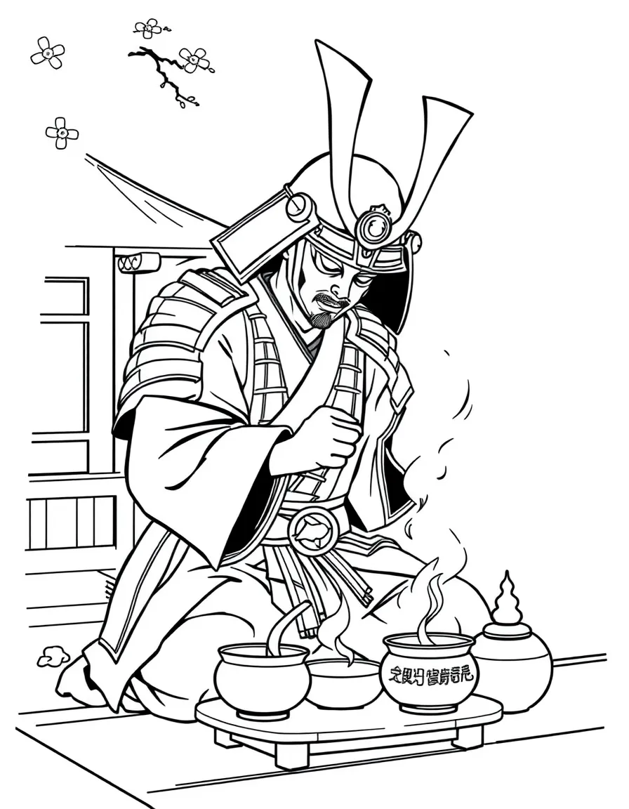 A samurai tea ceremony