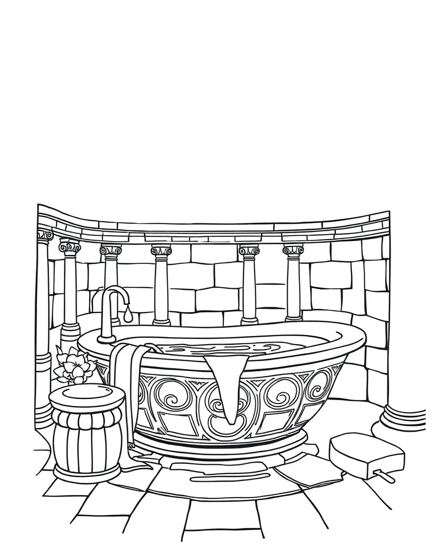A Roman bath