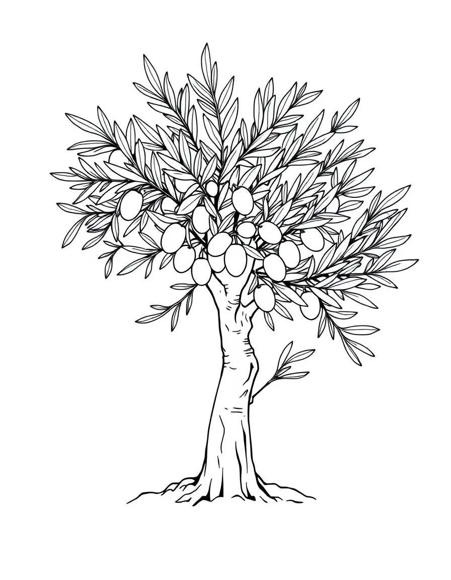 A Greek olive tree