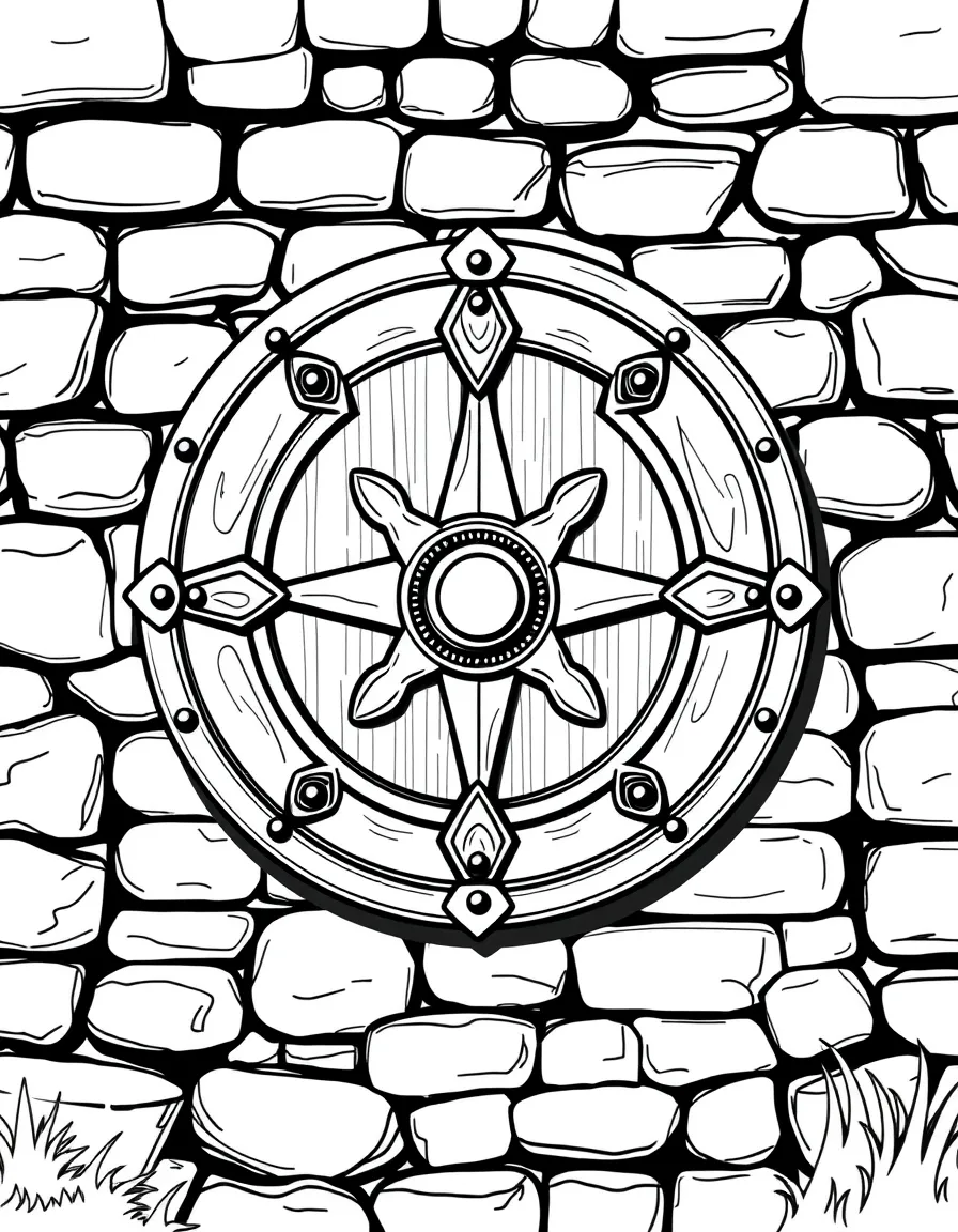 A Viking shield wall