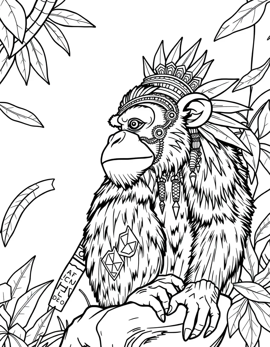 A Mayan monkey