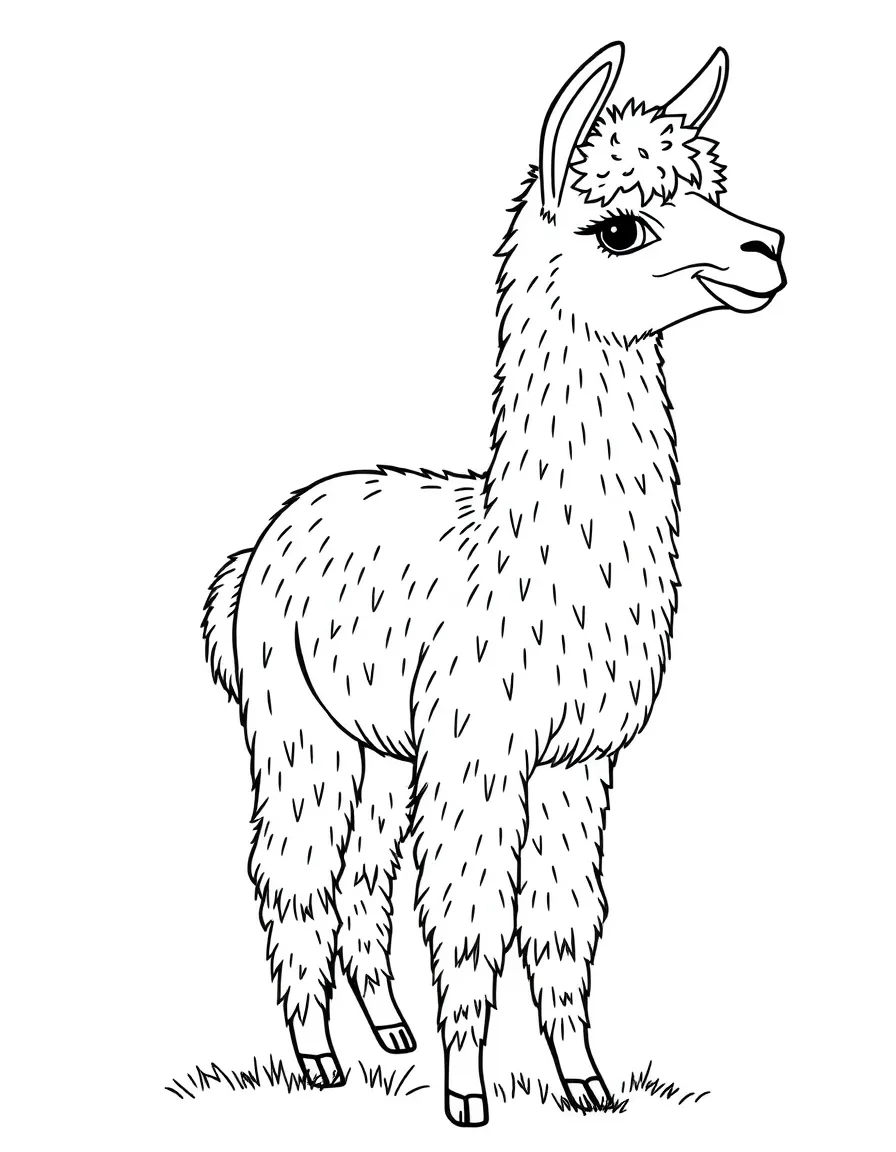 An Inca alpaca