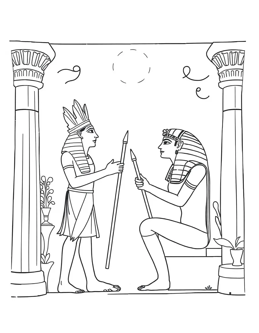 An Egyptian fresco