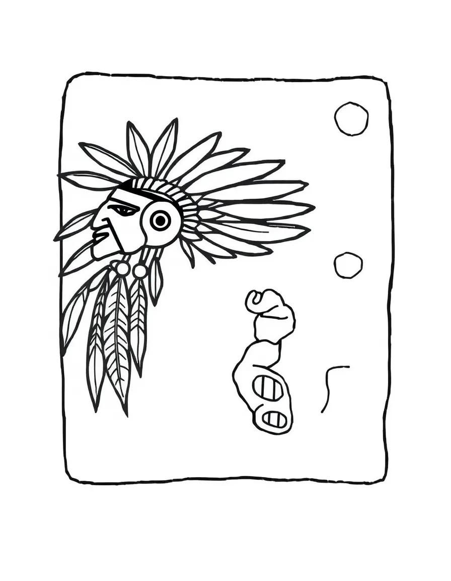 A Native American petroglyph