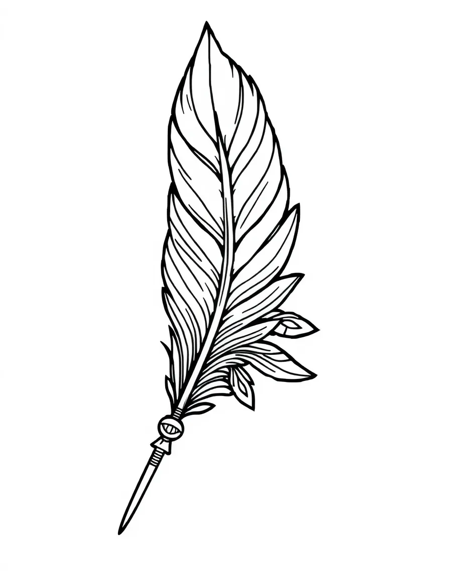 An Aztec feather art