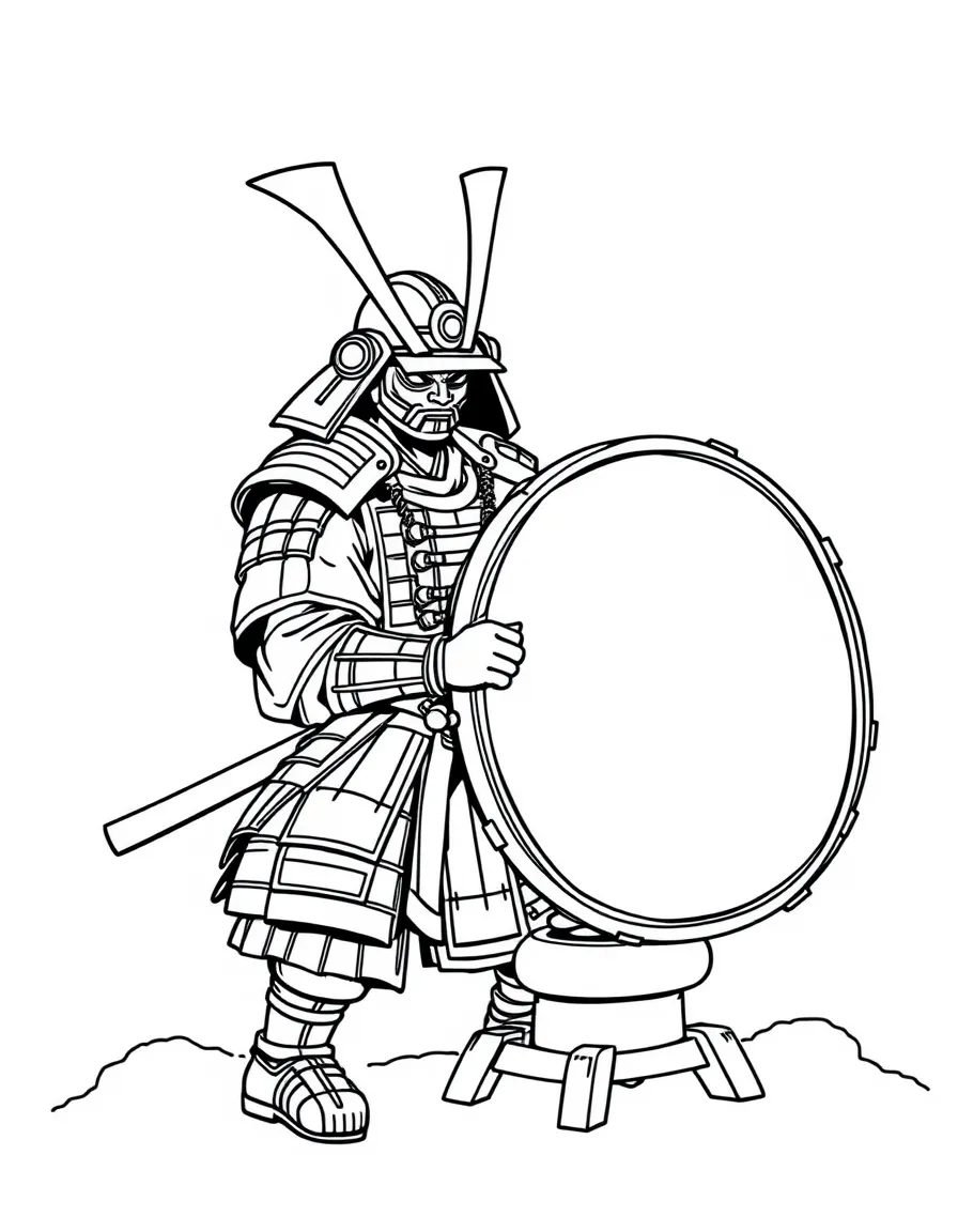 A samurai drum