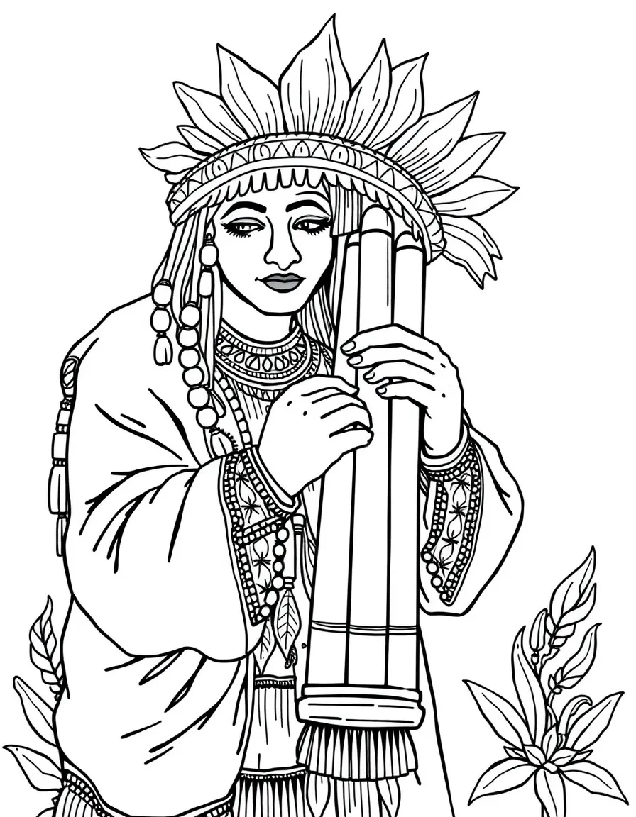 An Inca panpipes