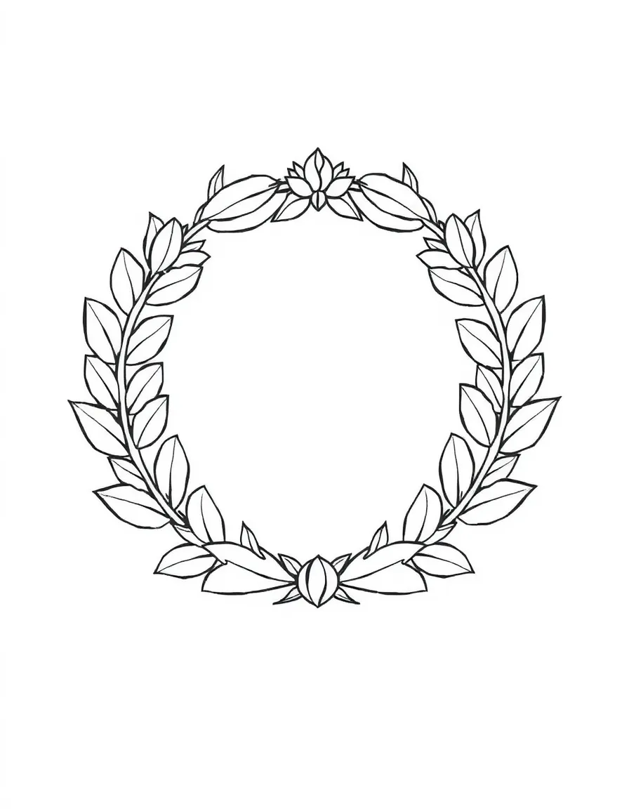 A Roman laurel wreath
