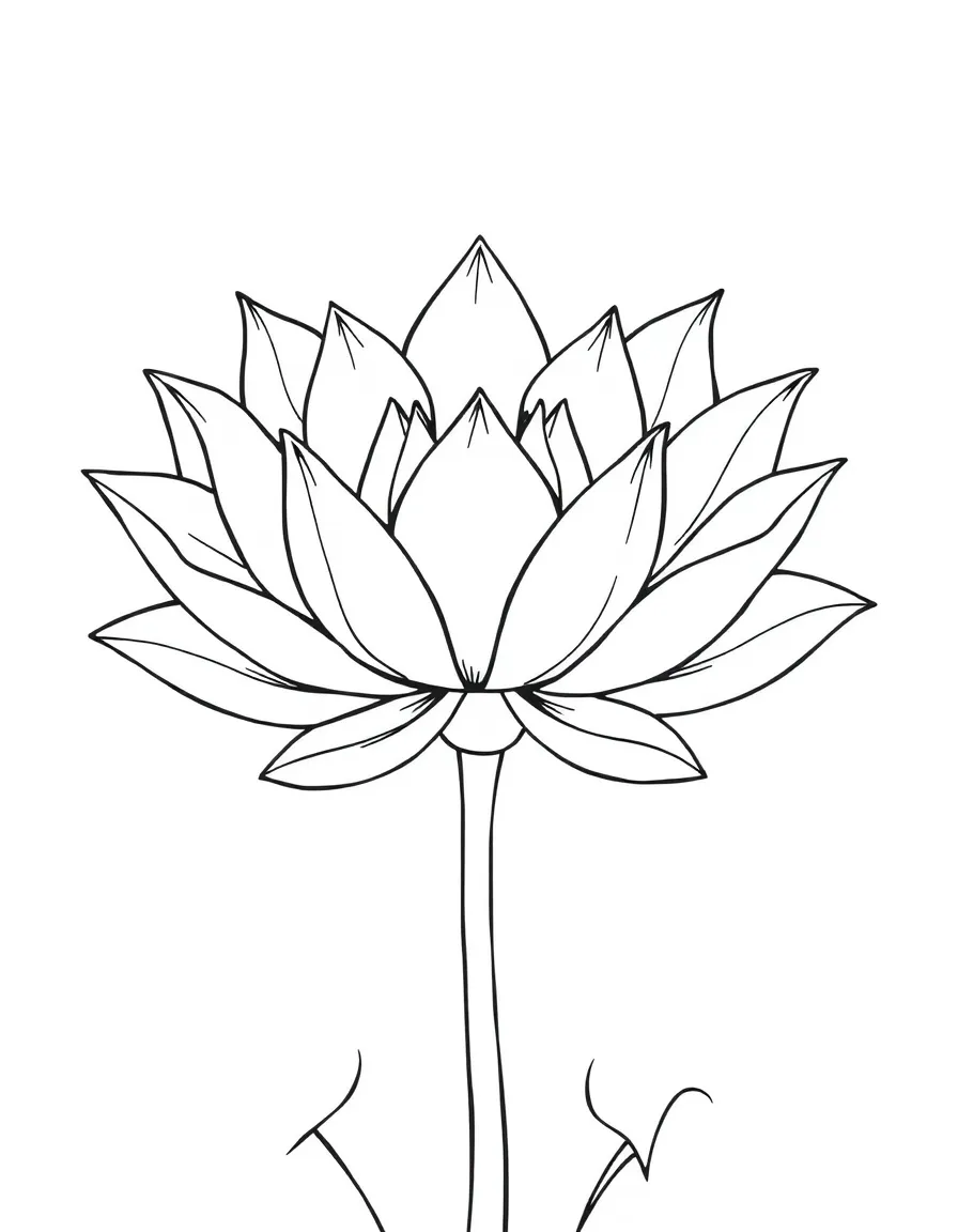 An Egyptian lotus flower