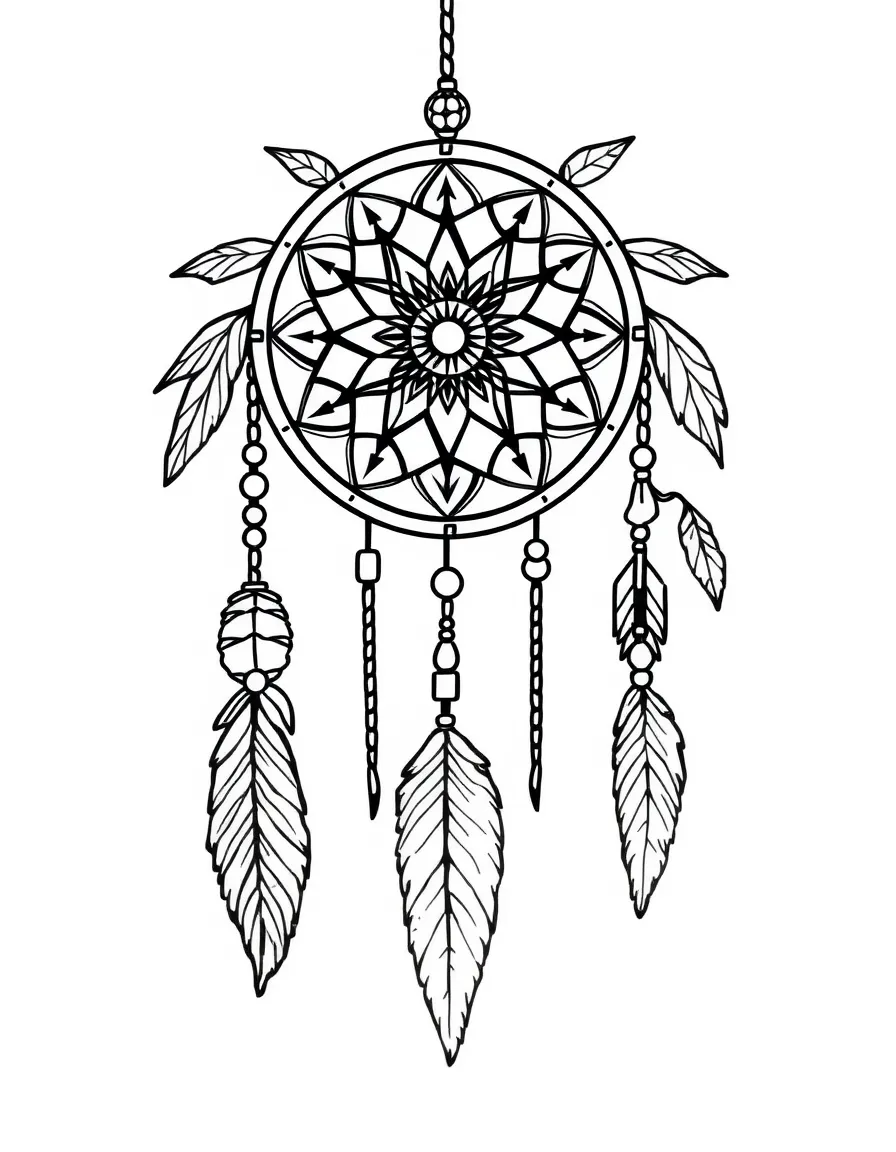 A Native American dream catcher