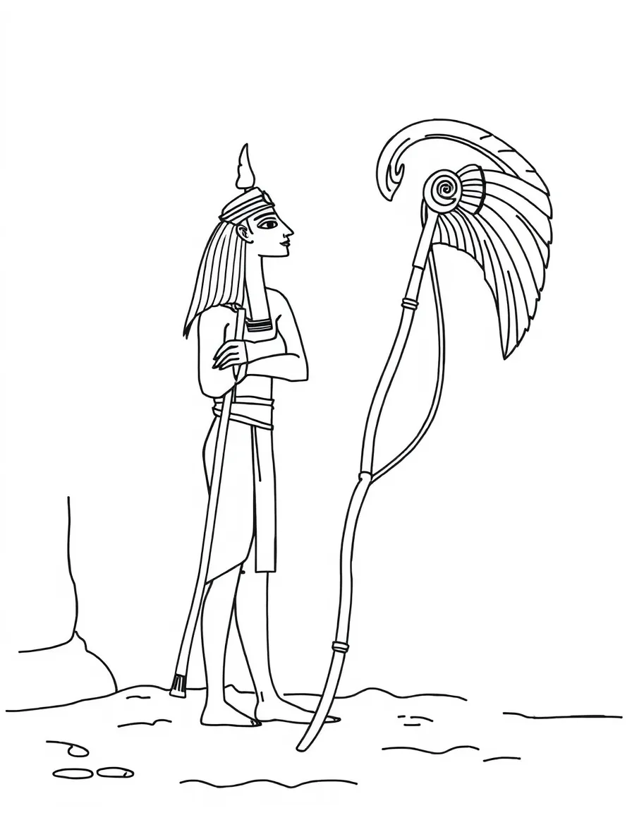 An Egyptian crook and flail