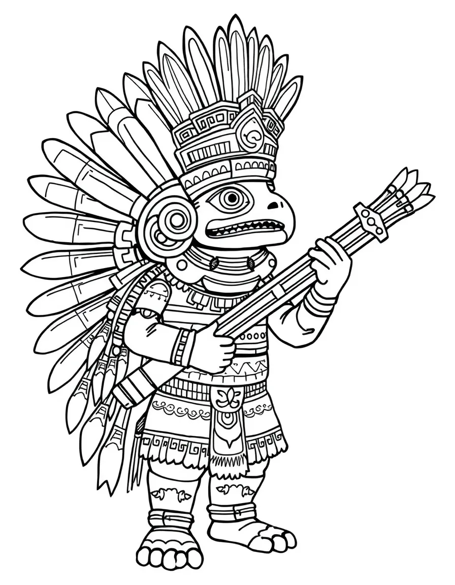 An Aztec macuahuitl