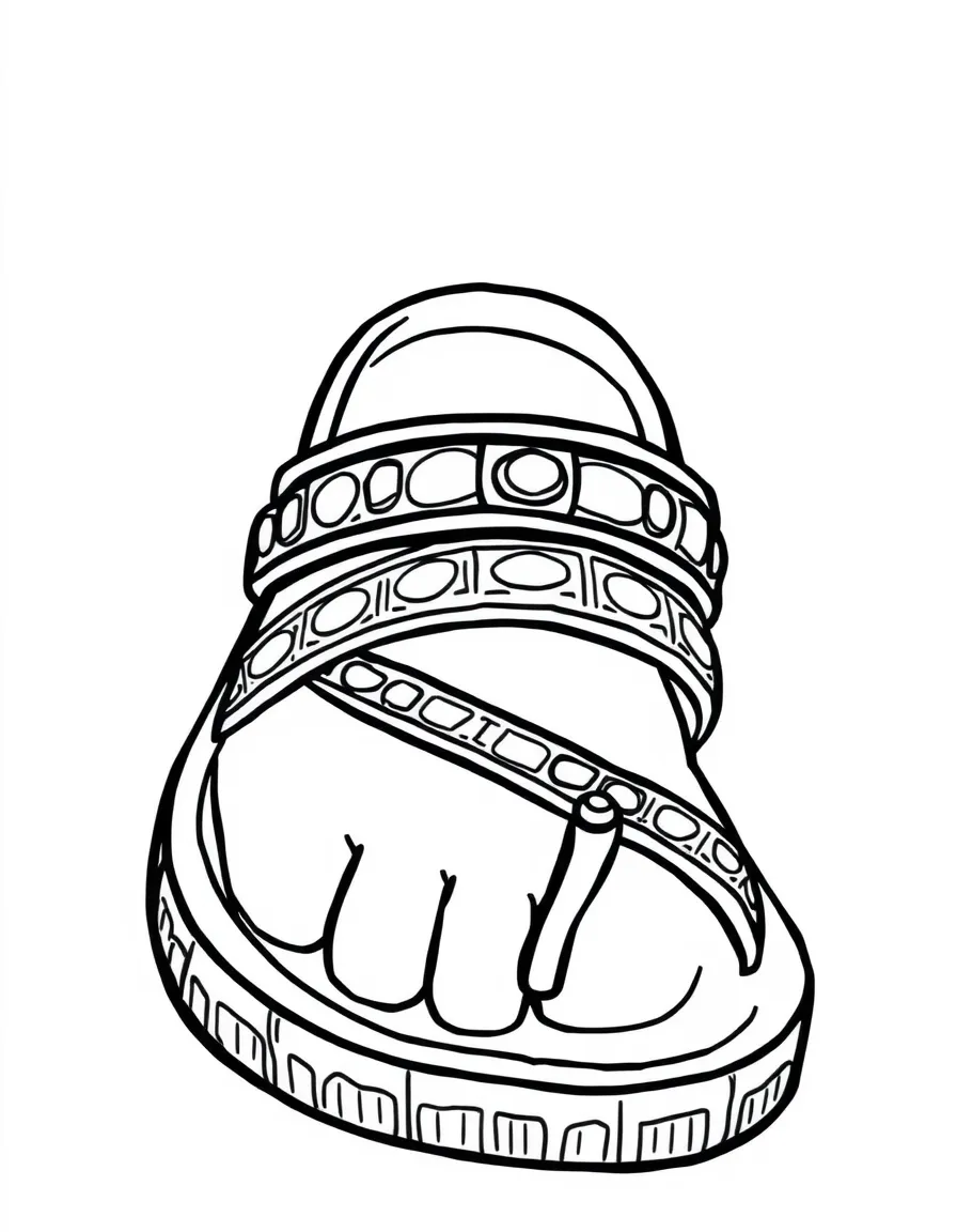 A Mayan sandal