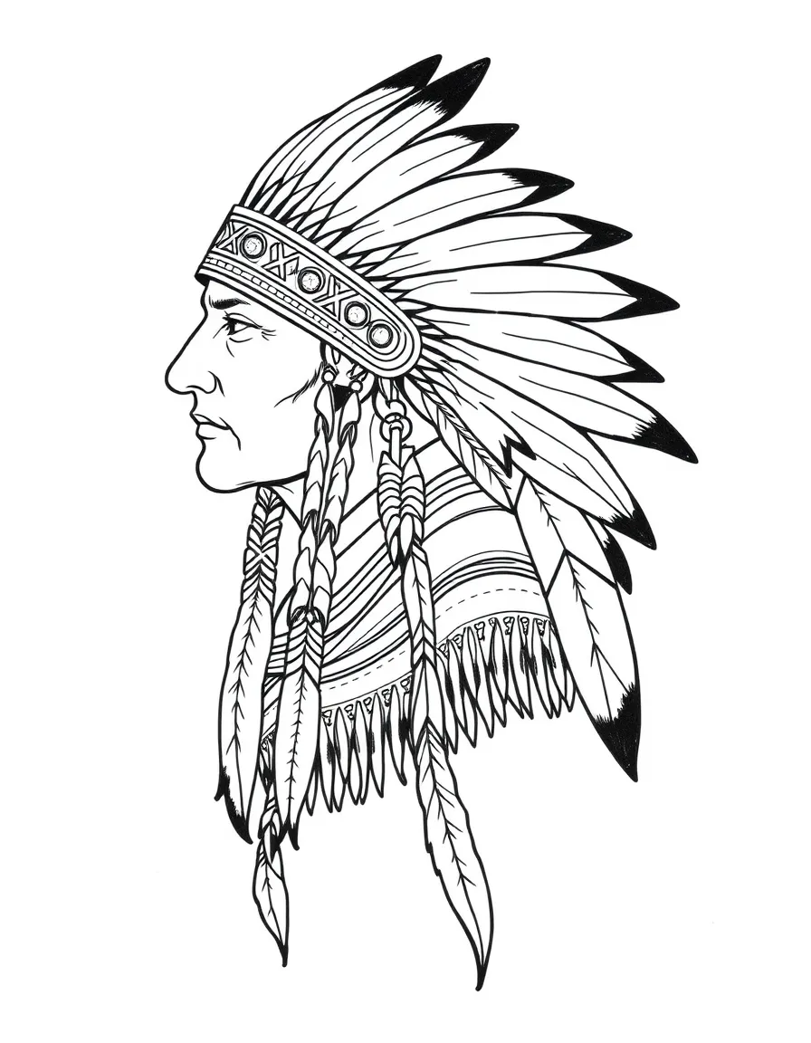 A Native American buckskin