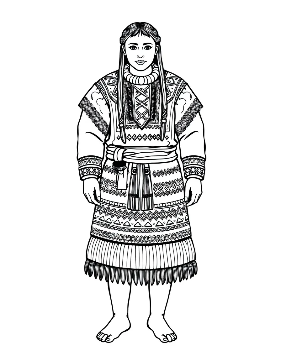 An Inca woolen tunic