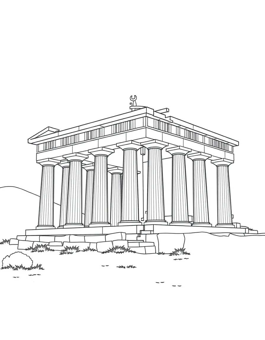 A Greek temple