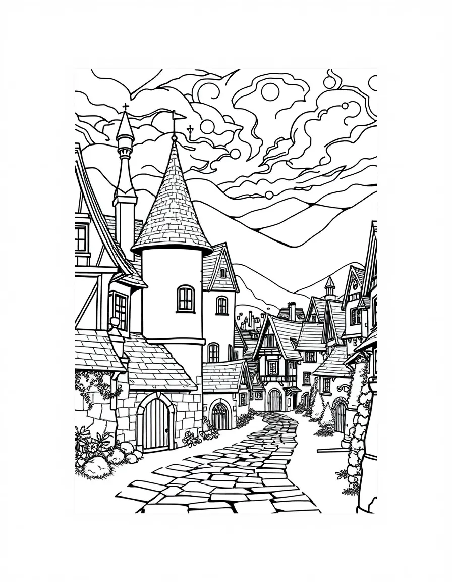 A medieval village