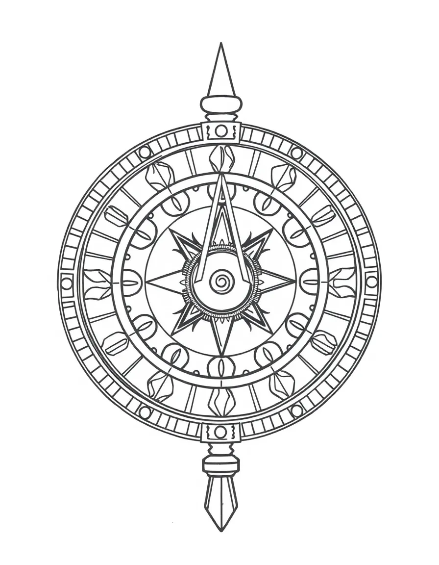 An Egyptian sundial